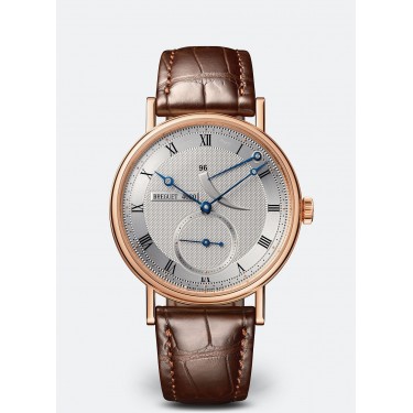 Rose gold watch brown leather small seconds Classique Breguet